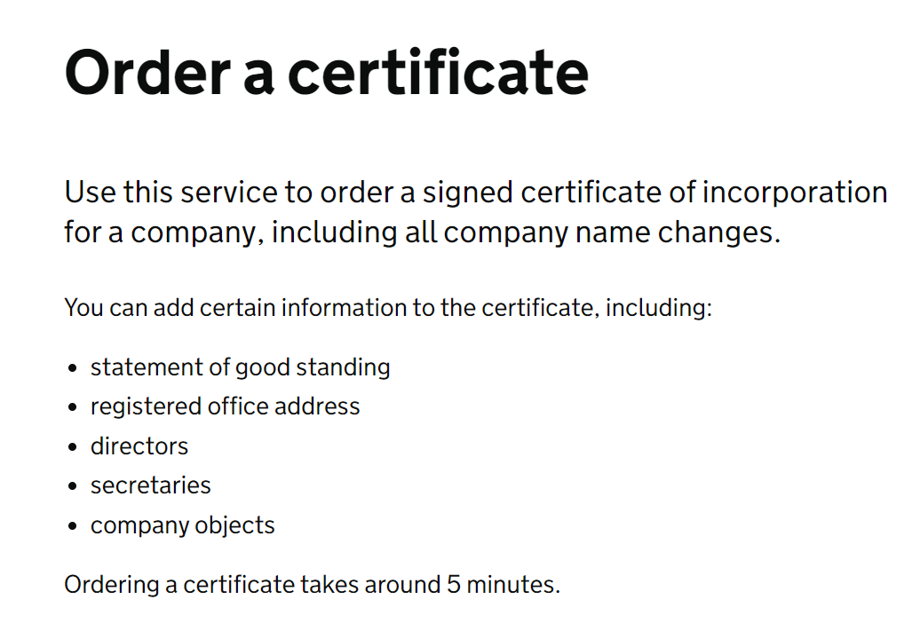 Companies House certificate option.PNG